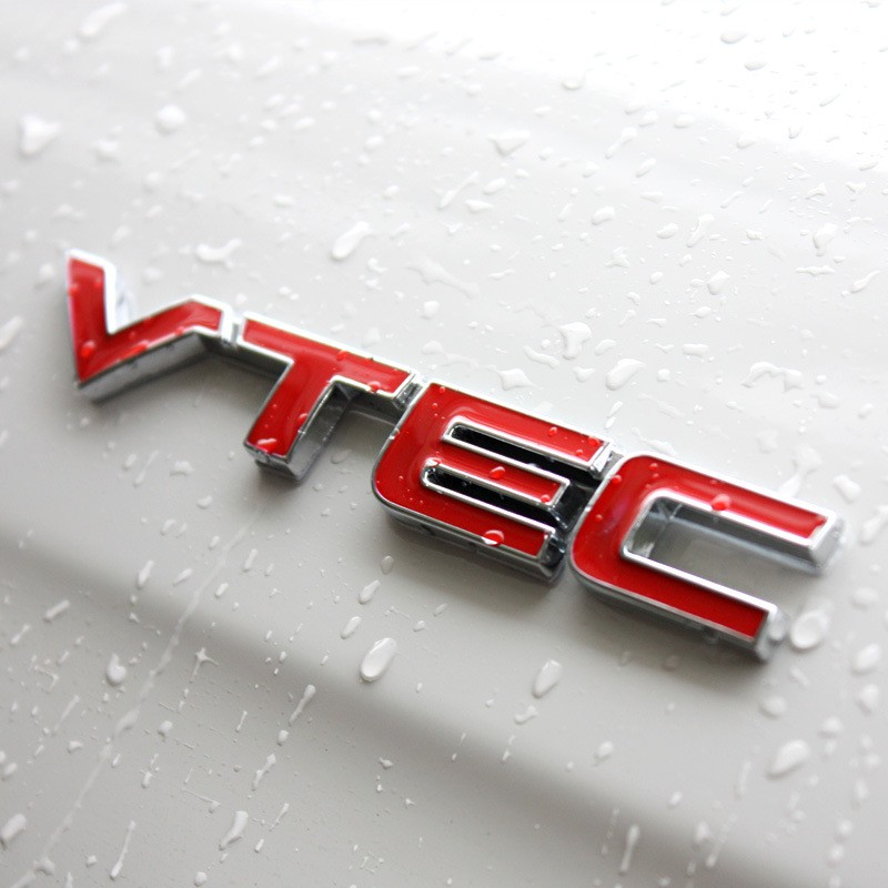 Miếng Dán Kim Loại In Chữ 2.4 210 220 370 gk5 vtec i-vtec turbo vti-Sawd Trang Trí Thân Xe Hơi honda civic city odyssey vezel crv accord