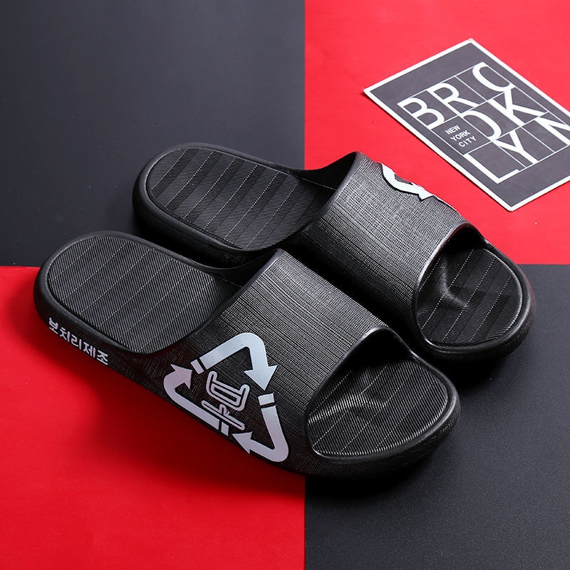 Dép Quai Ngang Đi Trong Nhà Đế Dày Chống Trượt Thời Trang Mùa Hè Mới Cho Nam