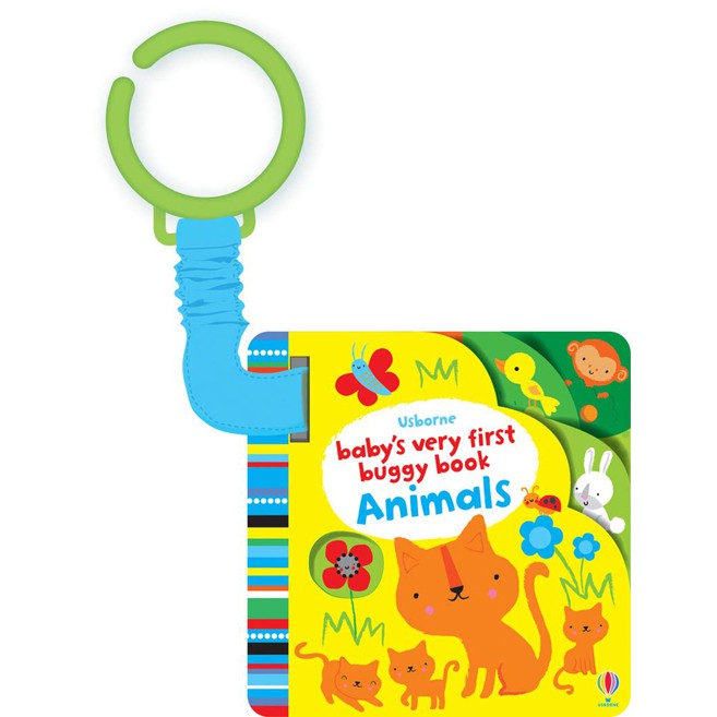 Sách Usborne cho bé 0-2 tuổi kèm dây treo - BVF Buggy Book Animals