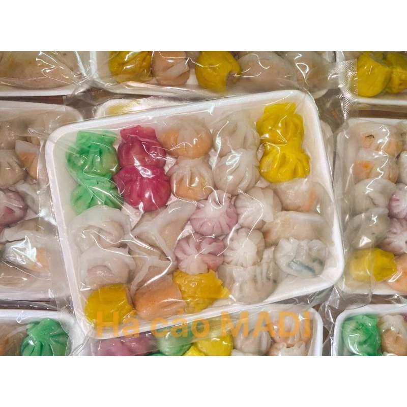 Khay há cảo thập cẩm nhiều vị 37g x 25viên to - Dimsum đông lạnh