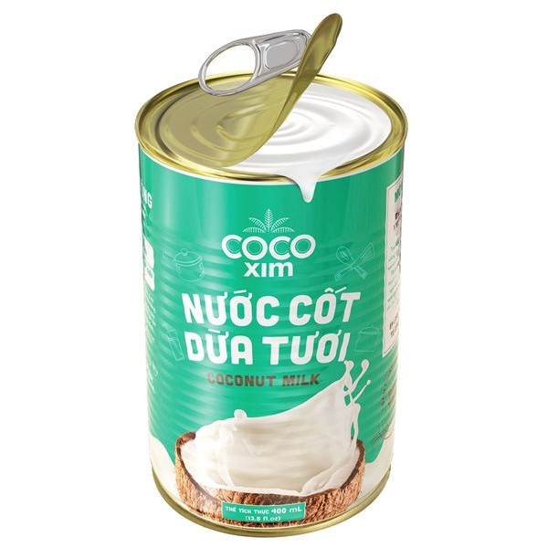 [Mã 267FMCGSALE giảm 8% đơn 500K] Nước Cốt Dừa Tươi Coconut Milk COCOXIM 400 ml x 24 Lon (Lon) - TCN083