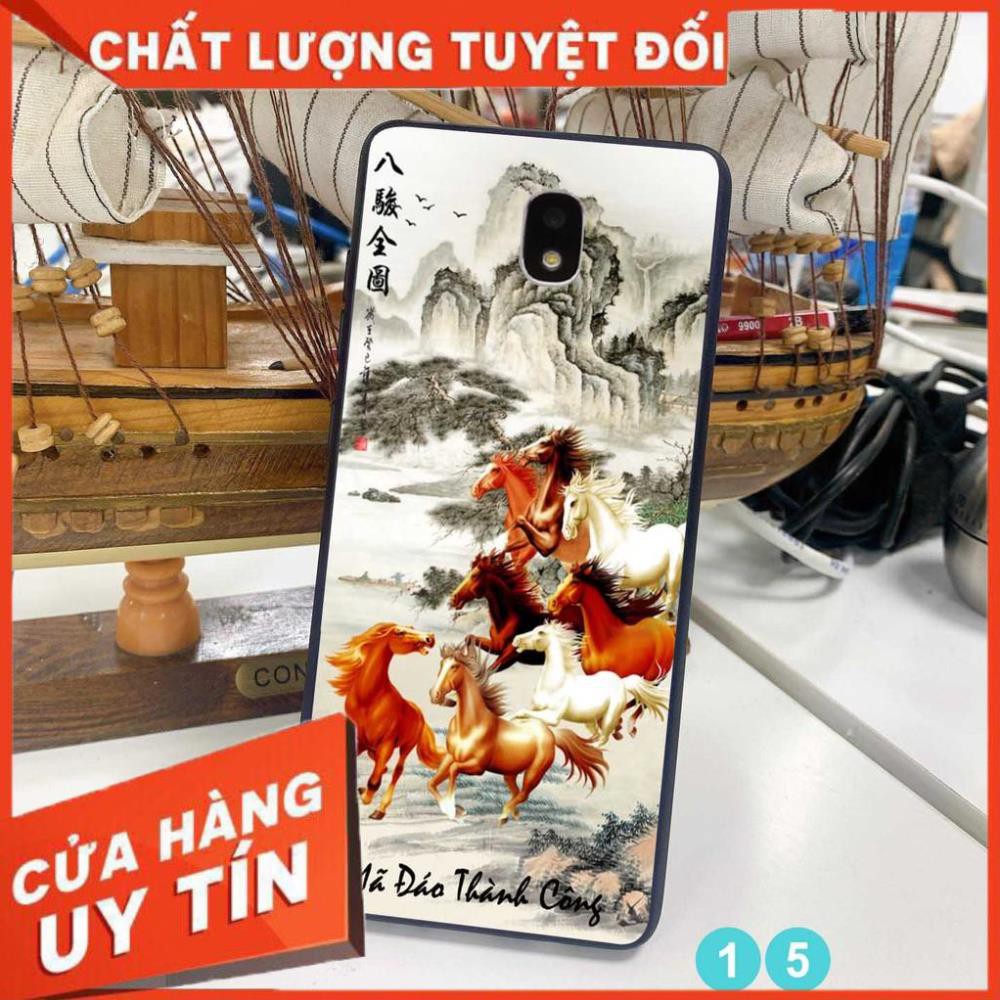 Ốp lưng in kính cường lực 3D đẹp, sắc nét họa tiết hình rồng vàng quyền lực cho điện thoại samsung J3 pro - J7 pro