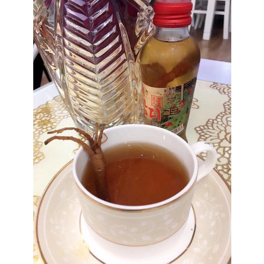 Nước Hồng Sâm Chai Có Củ Korinsam Hàn Quốc 10 chai x 120ml