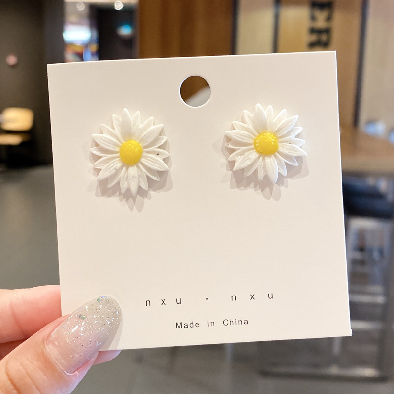 Hoa Tai Kim Loại Phong Cách Hàn Quốc Thời Trang Cho Nữ