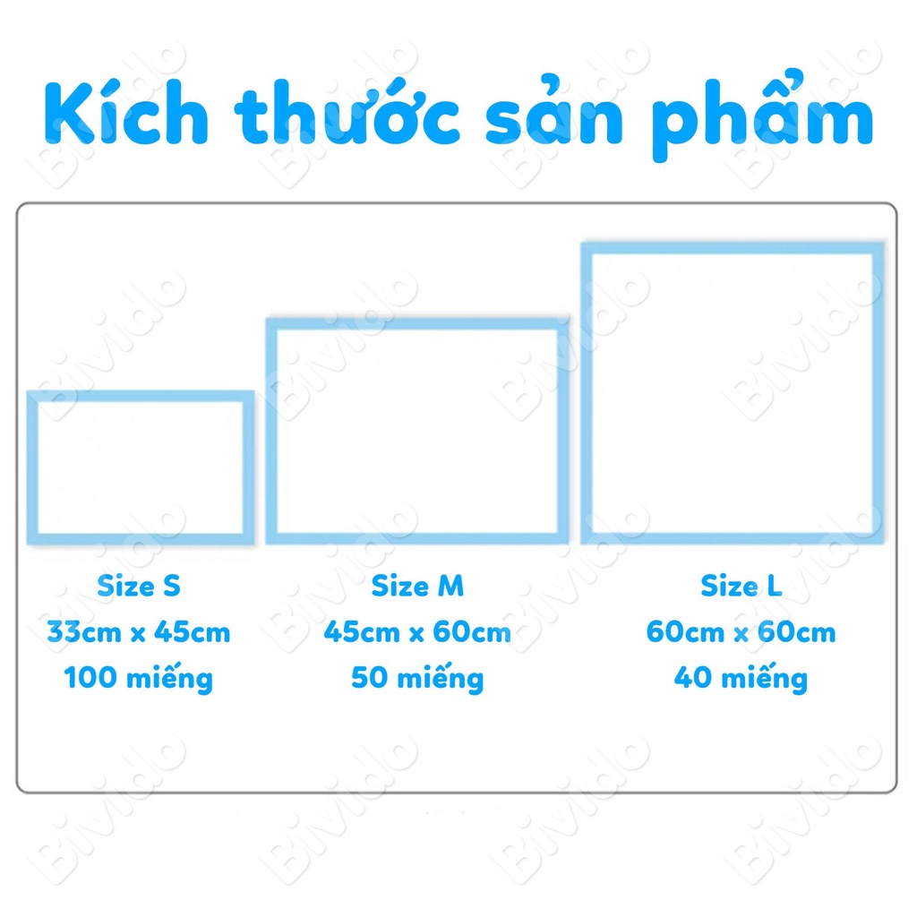 Tã bỉm lót chó mèo Petland siêu thấm hút đủ size 1 tấm - Bivido