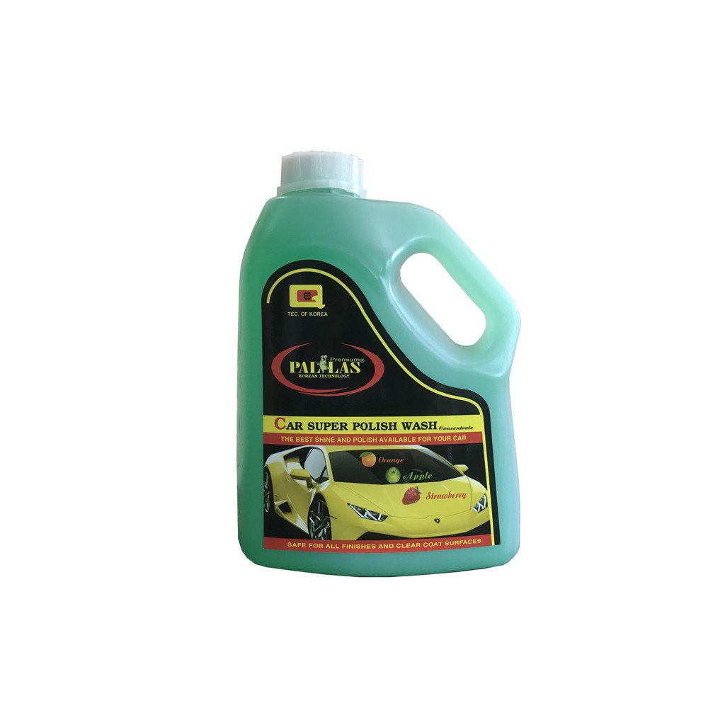 Nước rửa xe bọt tuyết siêu bóng Pallas 1.5L - Pha nước tỷ lệ 1/50 với 3 mùi hương siêu thơm mát Cam Dâu Táo.