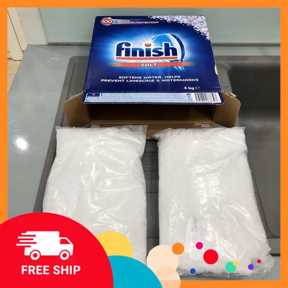 (FreeShip) Muối làm mềm nước cho máy rửa bát Finish 4kg