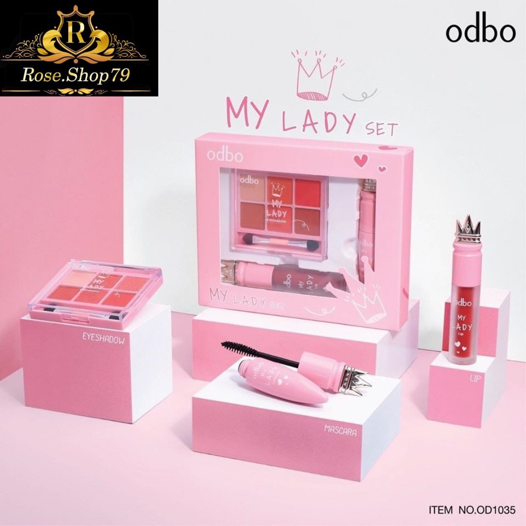 [Set 3 Món MY LADY] Phấn Mắt-Má-Môi Tiện Lợi Odbo | BigBuy360 - bigbuy360.vn