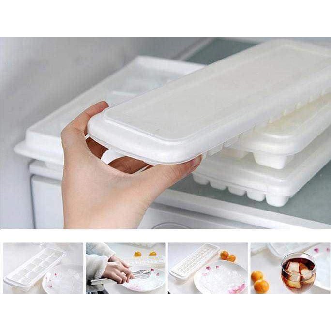 Khay đá Inomata Nhật Bản loại 8 viên, 12 viên, 48 viên (có nắp)