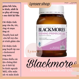 Hoa Anh Thảo Blackmores Evening Primrose Oil, Tinh Dầu Úc (190v), Làm Đẹp Da Tóc, Cân Bằng Nội Tiết - Lynsee Shop