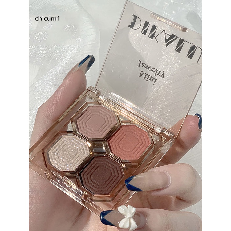 [Hàng mới về] Bảng phấn mắt CC 4 màu sắc tố cao màu sắc rực rỡ dành cho nữ