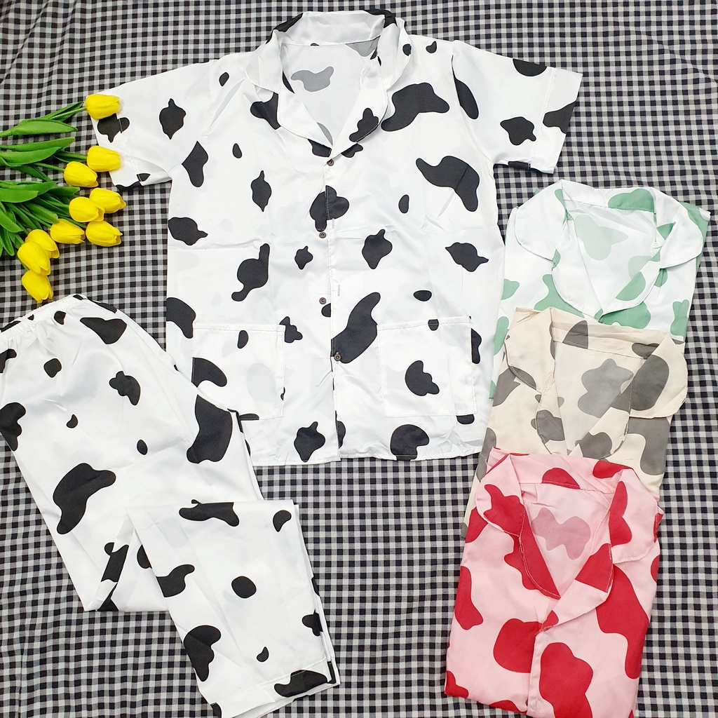 Bộ pijama dài tay chất kate họạt hình siêu xinh bộ ngủ mặc nhà dễ thương CARY | BigBuy360 - bigbuy360.vn