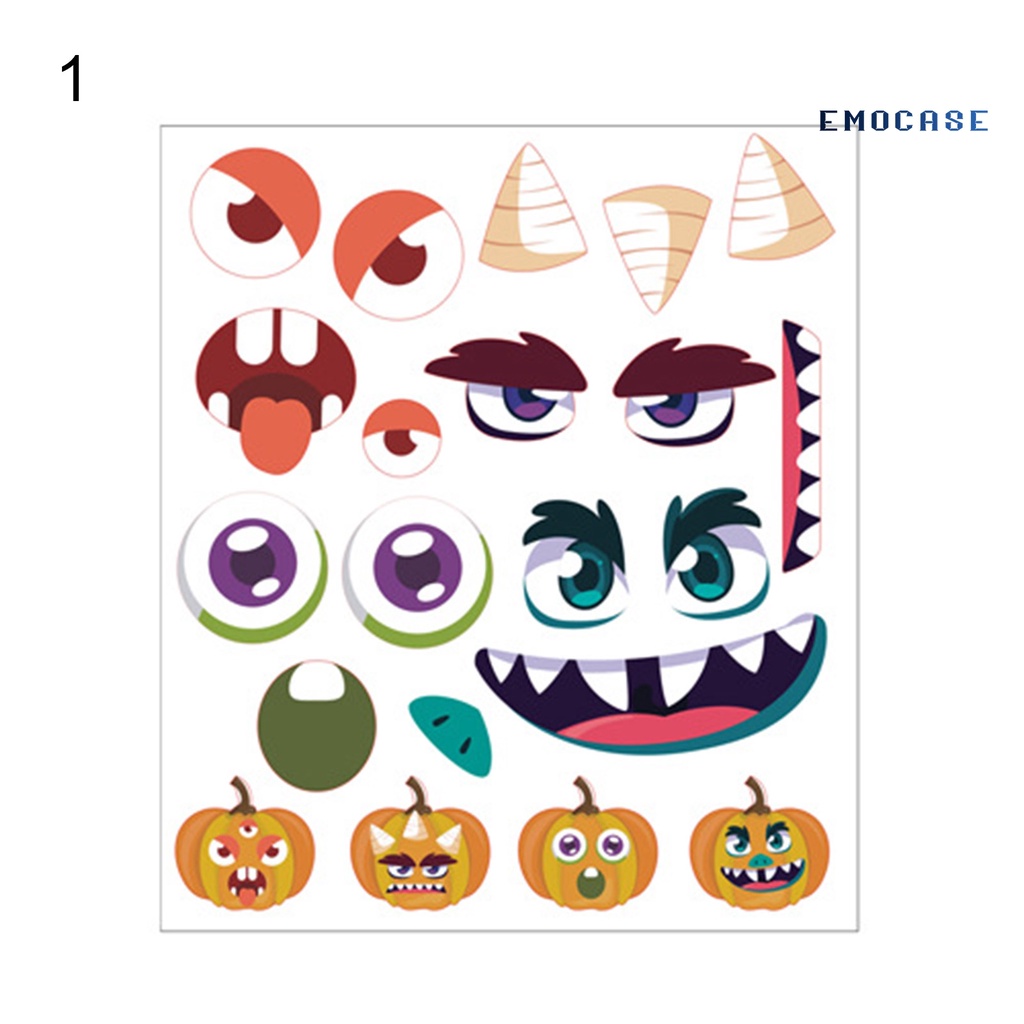 Miếng Dán Trang Trí Túi Kẹo Phong Cách Halloween Độc Đáo