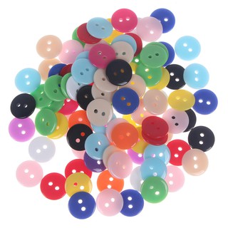 Bộ 100 nút áo nhựa đủ màu sắc