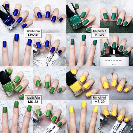 Sơn móng tay CARUO mịn màu kẹo bắt mắt với 32 màu tùy chọn chất lượng cao