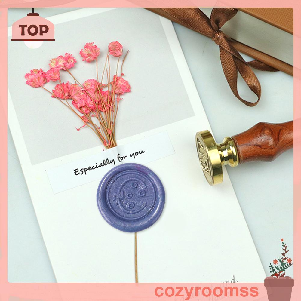 Con Dấu Sáp Đầu Tròn In Chữ Cái Bằng Đồng Trang Trí Thủ Công