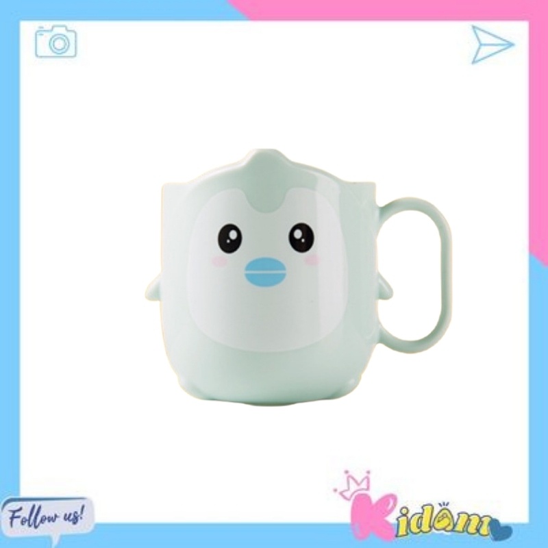 Cốc uống nước đánh răng cho bé nhiều hình cute KIDAMO