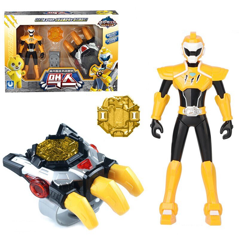Mini force x transformation summoner đồ chơi khủng long có âm thanh và ánh sáng mô phỏng chuyển động miniforce đồng hồ mini agent toy