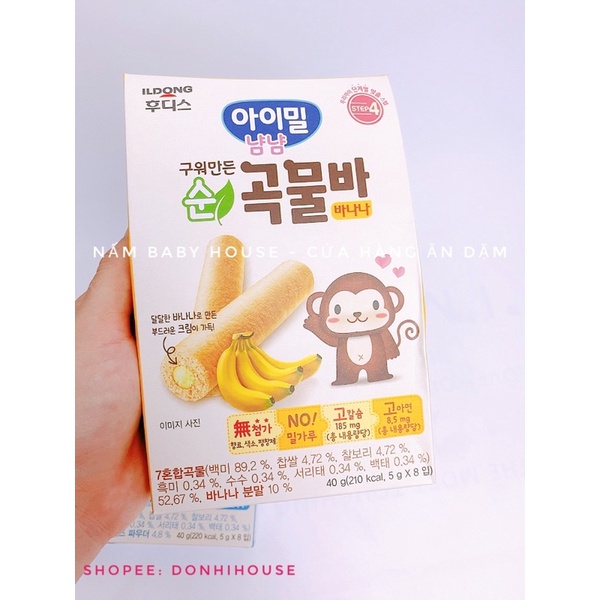 Bánh ILDONG cho bé từ 9 tháng - bánh ngũ cốc , bánh xốp cho bé ăn dặm