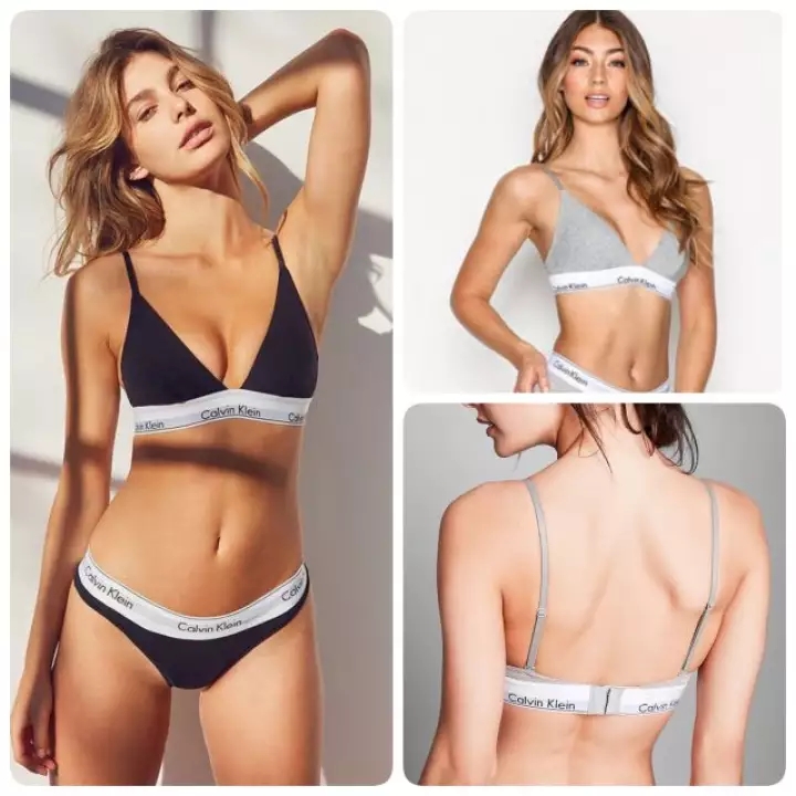 with paddings--Bộ Đồ Lót 2 Mảnh Gợi Cảm Cho Nữ Calvin Klein Cks Qf5651