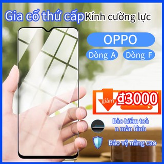 9D Kính Cường Lực Miếng dán màn hình OPPO a1k a3s a5s a5 a9 a12 a15 a15s a31 a52 a53 a73 a91 a92 a93 f9 f11 pro Phim kính cường lực toàn màn hình tăng cường thứ cấp