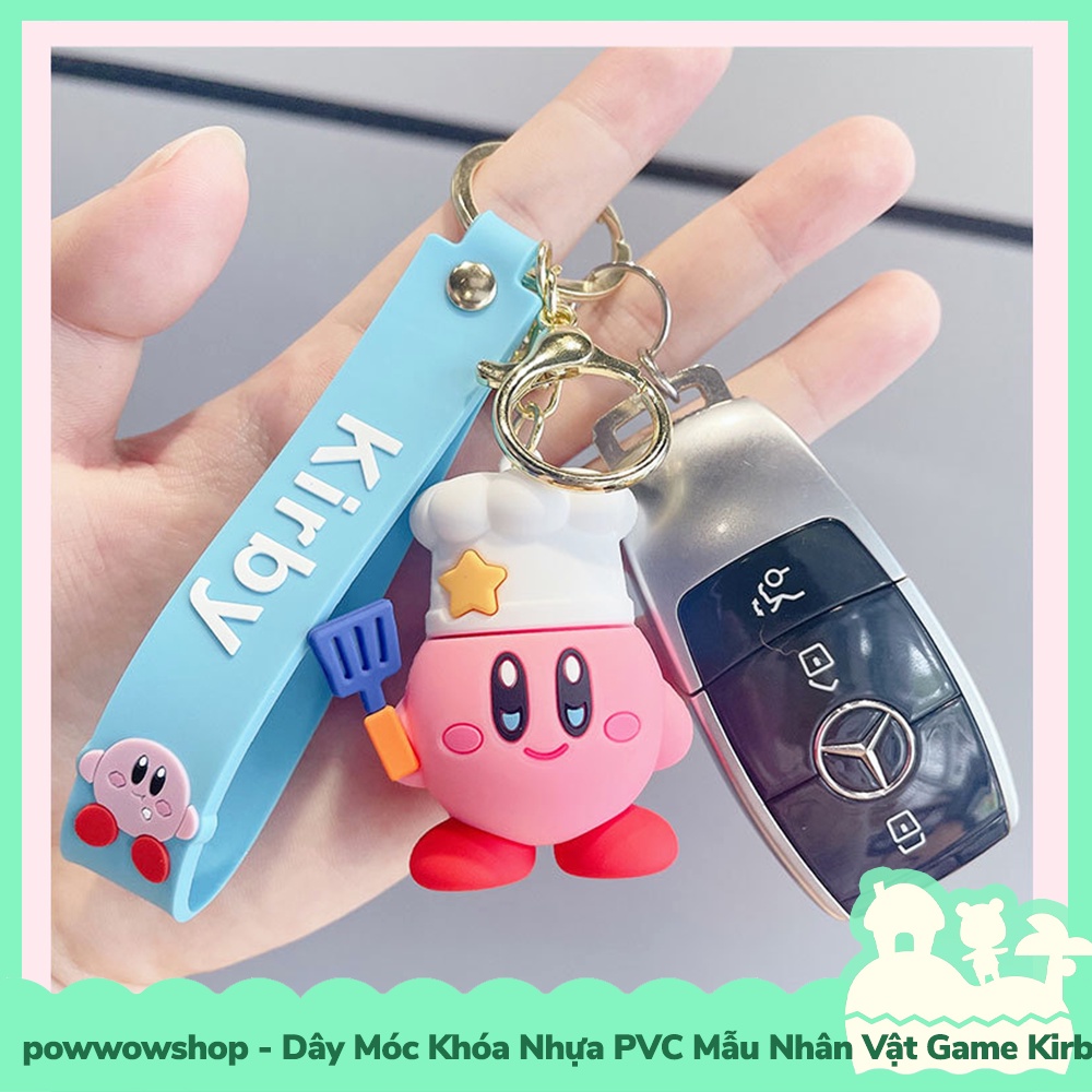 [Sẵn VN - Hỏa Tốc] Dây Móc Khóa Nhựa PVC Mẫu Nhân Vật Game Kirby &amp; The Forgetten Land