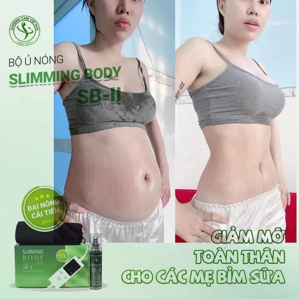 Slimming Body, Bộ ủ nóng slimming body SB-II Với đai điện cải tiến tan mỡ bụng hiệu quả, an toàn