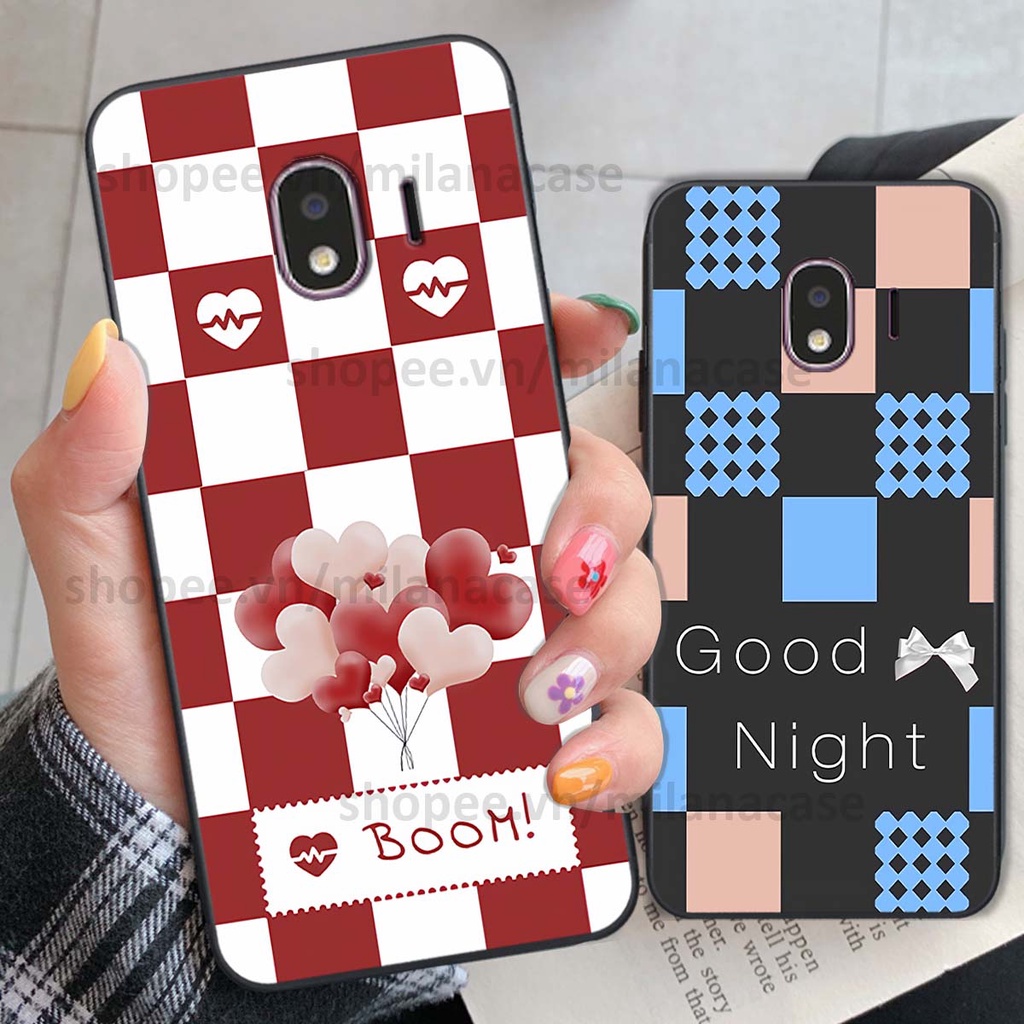 Ốp Samsung J4 2018 caro họa tiết nhiều màu sắc siêu đẹp thời trang cá tính