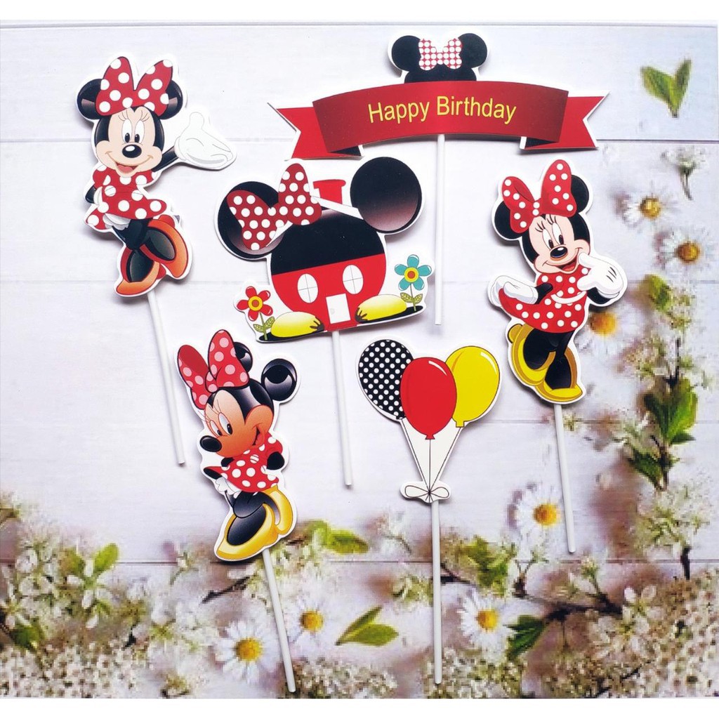 [FREESHIP❤️] Chuột Mickey - Sét Cắm Giấy Con Gái