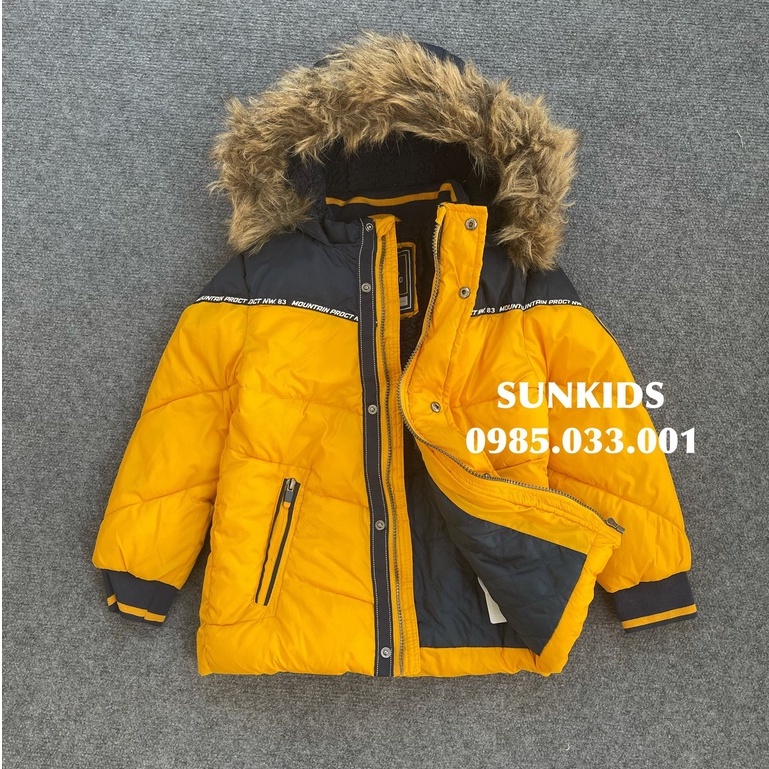 Áo phao Parka C&amp;A lót lông phối màu