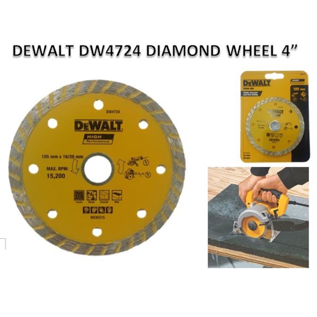 ĐĨA CẮT GẠCH DEWALT DW4724