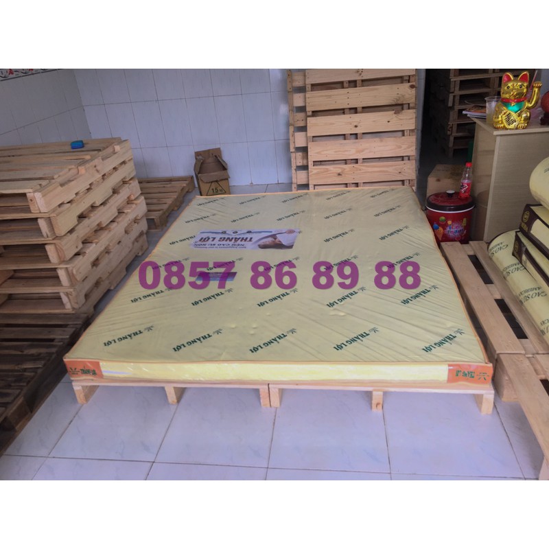 Giường Pallet / Giường Ngủ Pallet Gỗ Thông Gấp Gọn / Giường Gỗ Cho Homestay 1m - 1m8 - BEFY