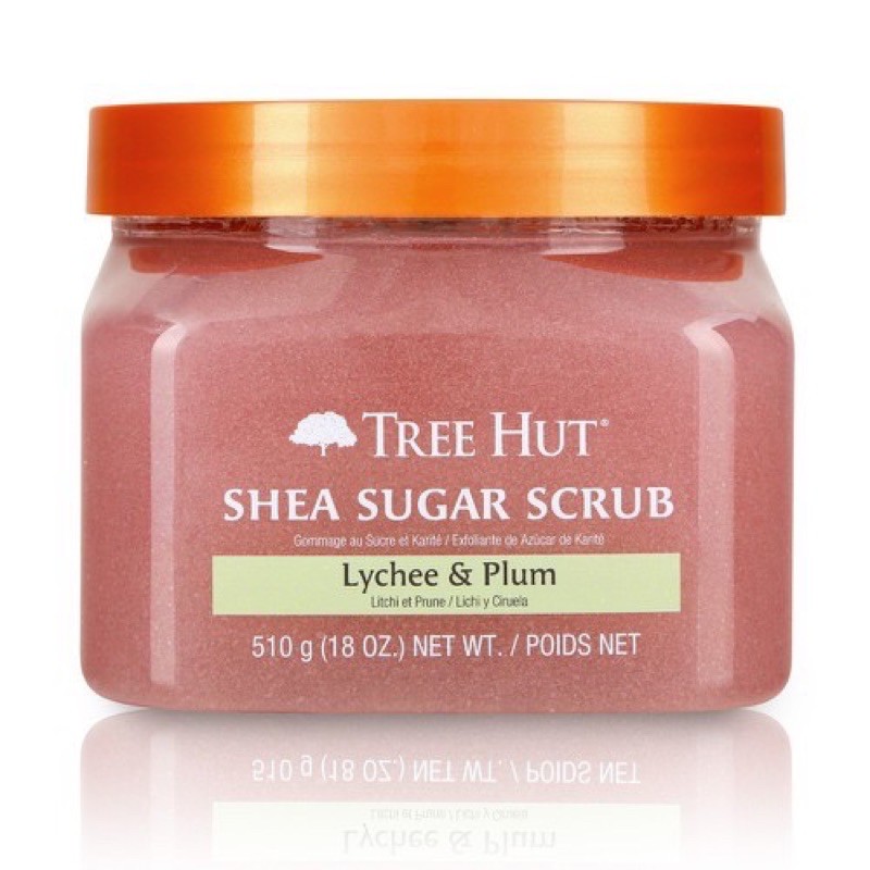 Hũ lớn 510gr Tree Hut Shea Sugar Srcub Lychee &amp; Plum