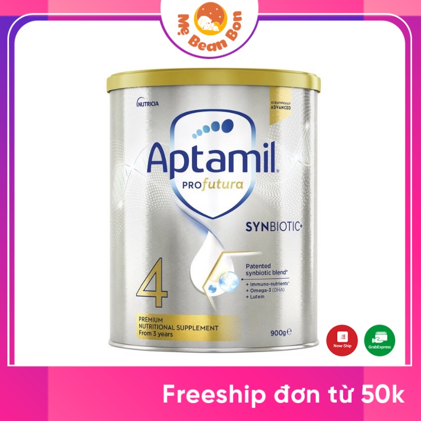 Sữa APTAMIL ÚC 900gr Đủ 4 Số PHÁT TRIỂN TỐI ƯU TRÍ NÃO VÀ THỊ GIÁC CỦA BÉ, BỔ SUNG LỢI KHUẨN