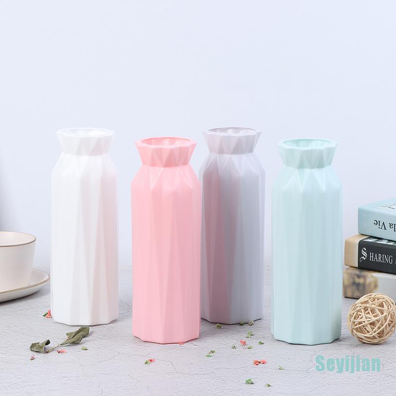 Bình Hoa Bằng Nhựa Giả Gốm Sứ Phong Cách Bắc Âu Sáng Tạo Dành Cho Trang Trí Nhà Cửa