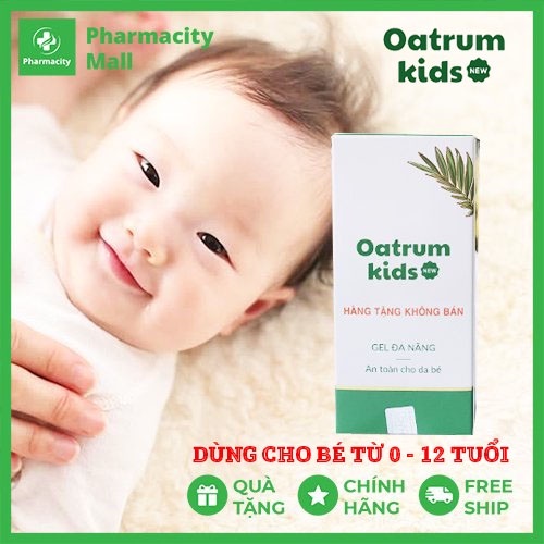 Gel bôi da đa năng bé Oatrum Kids New - Hết trầy xước, rách da, bỏng, hăm da, muỗi côn trùng đốt - 20g