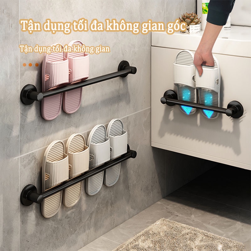 Giá treo dép GUANCHUANG dán tường sử dụng trong phòng tắm tiện lợi