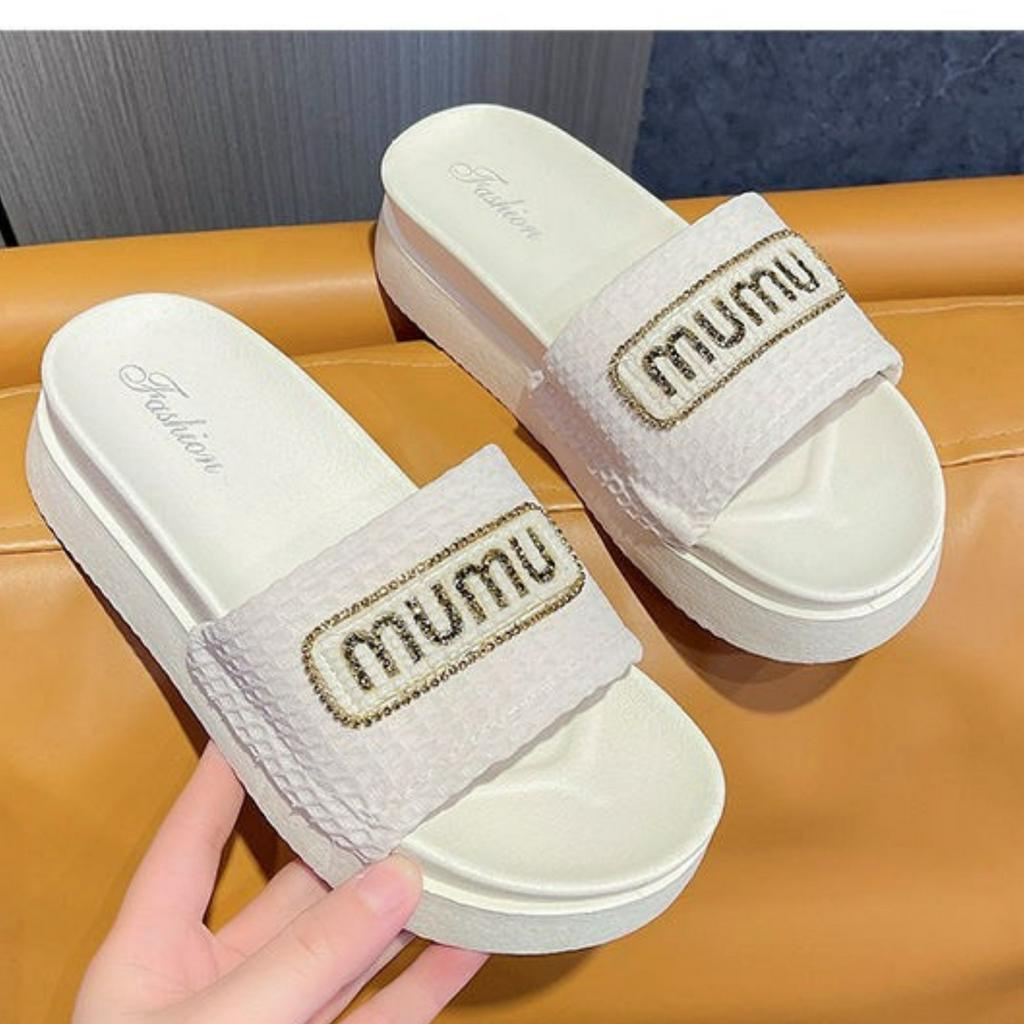 Dép Quai Ngang Dio Cao 5cm,Tổng Hợp Dép Đế Cao 5cm Mumu, Quai Chéo, Kim Cương, Chữ H Size 35-39
