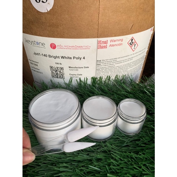 bột keystone đắp móng chuẩn mỹ màu clear và white 20g 50g 100g