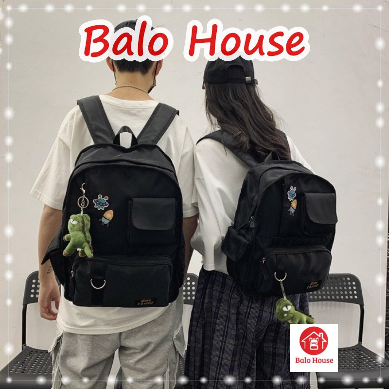 Balo Unisex chống nước BL4221, tặng Khủng long và Sticker cài cặp - BALO HOUSE