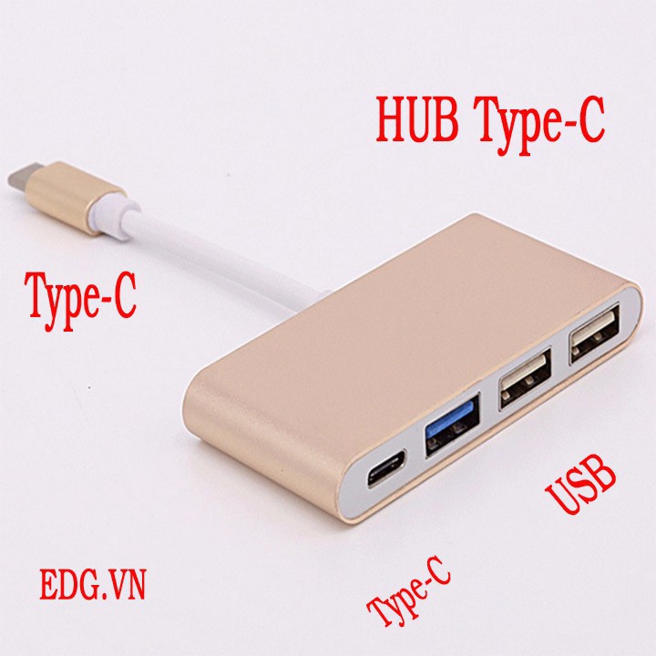 Cáp type-C to USB HUB Type-C - Type-C HUB USB