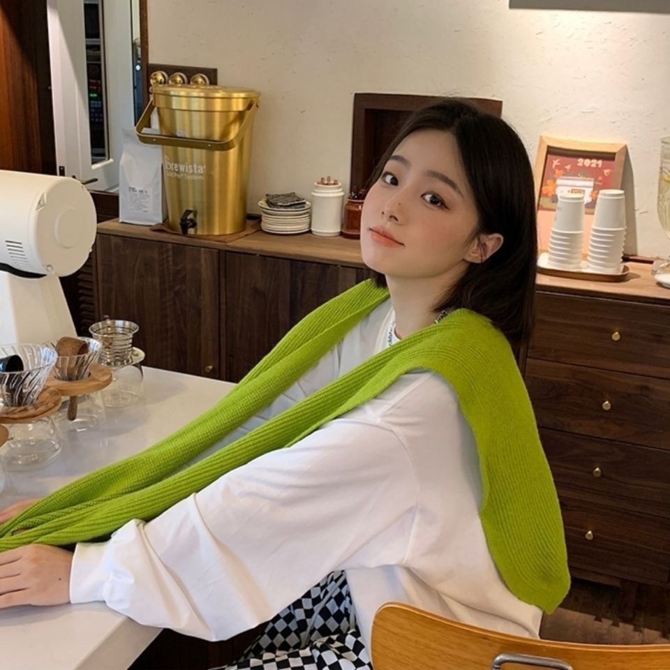 Khăn Choàng Cổ Dệt Kim Ấm Áp Thời Trang Thu Đông Hàn Quốc Mới