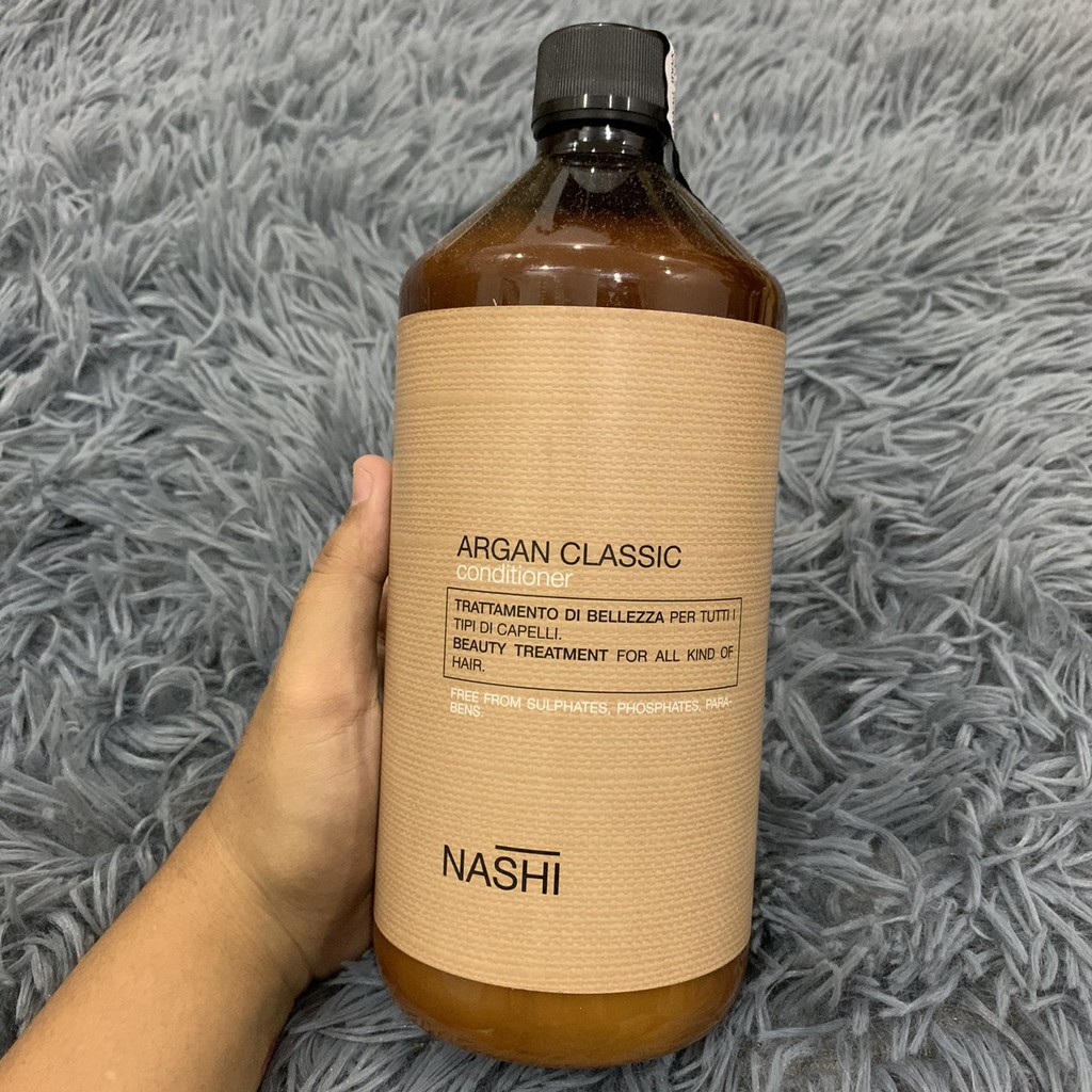 Dầu xả phục hồi tóc Nashi Argan Classic Conditioner 1000ml ( Italia)