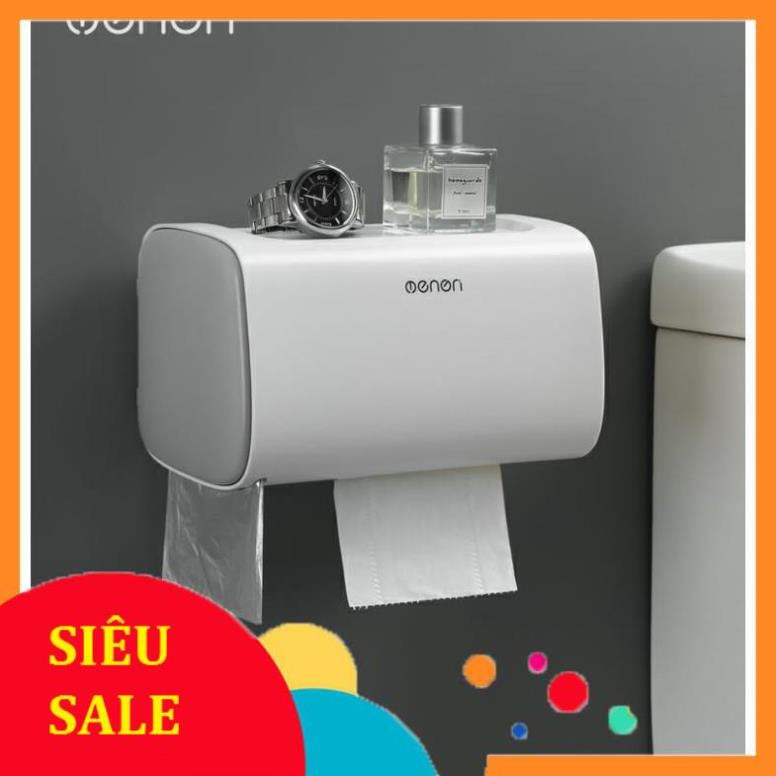 Hộp Giấy Vệ Sinh OENON chất liệu nhựa ABS lắp đặt dán tường