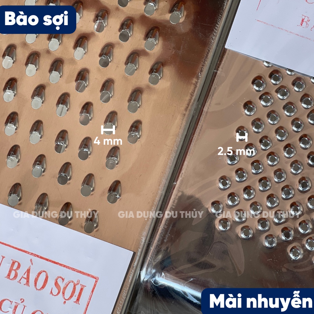 Dụng cụ mài mì nhuyễn, bào sợi cà rốt, khoai tây bằng inox nhiều kiểu dáng của gia dụng Du Thủy