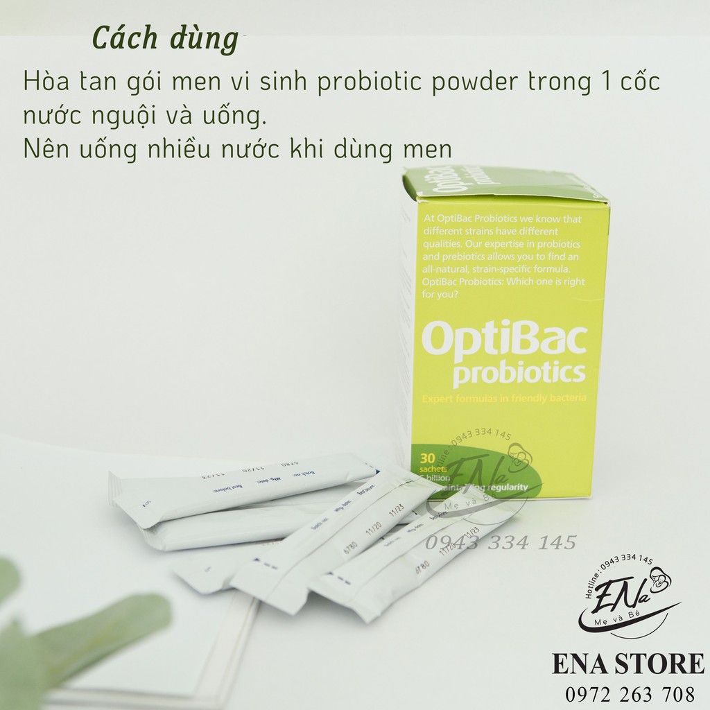 Men vi sinh chất xơ OptiBac Probiotics