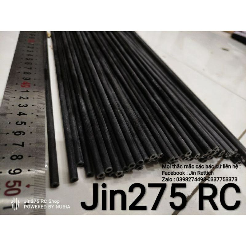 💖Deal Sock💖 Thanh Carbon 5mmx 50cm, chuyên gia cố máy bay RC