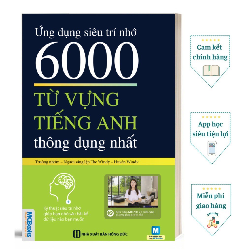 Sách - Ứng dụng siêu trí nhớ 6000 từ vựng tiếng Anh thông dụng nhất