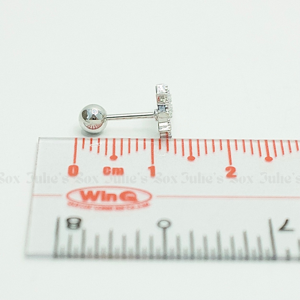 Khuyên Tai Vành Tai 3 Sao Xỏ Unisex Không Ngứa Không Dị Ứng julies box