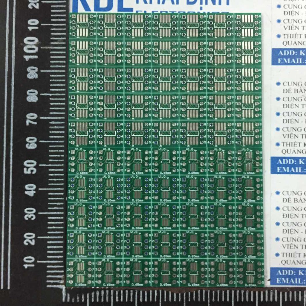 10 cái Mạch pcb chuyển đổi SOP8 SSOP8 TSSOP8 sang DIP-8 kde3265